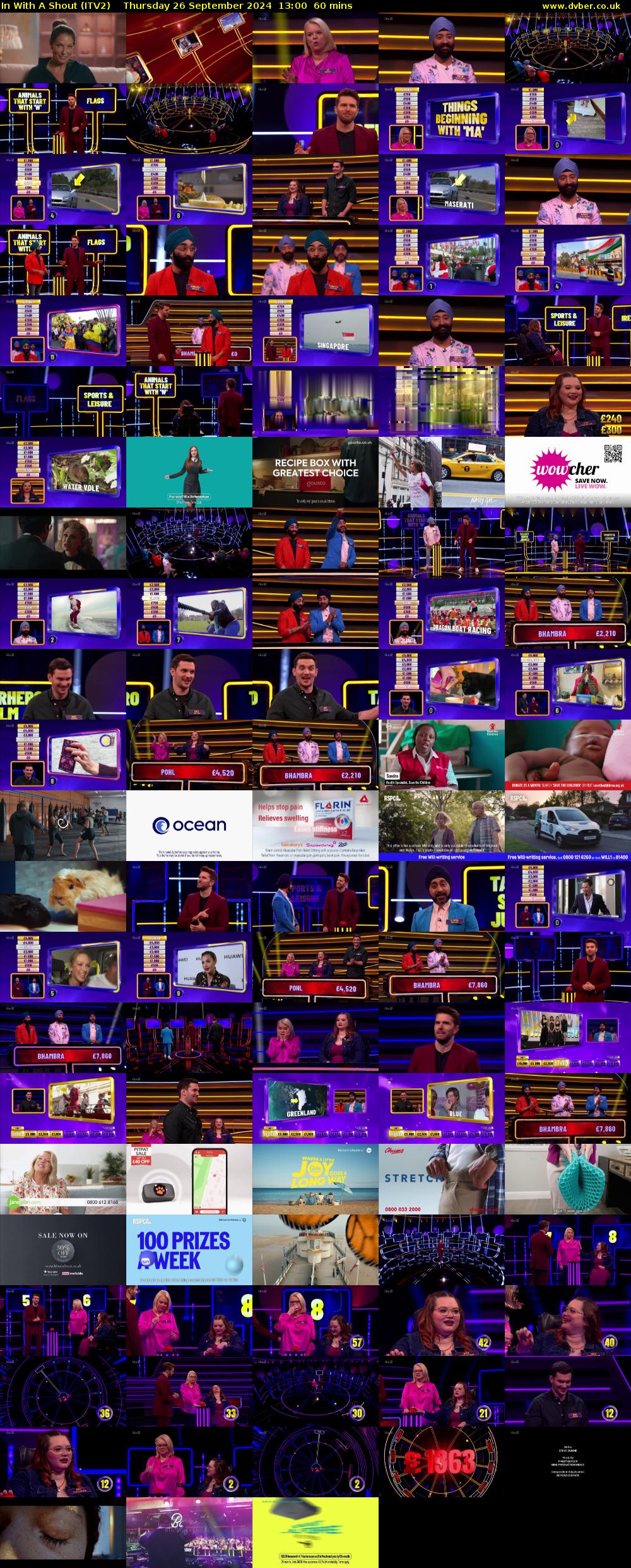 In With A Shout (ITV2) Thursday 26 September 2024 13:00 - 14:00
