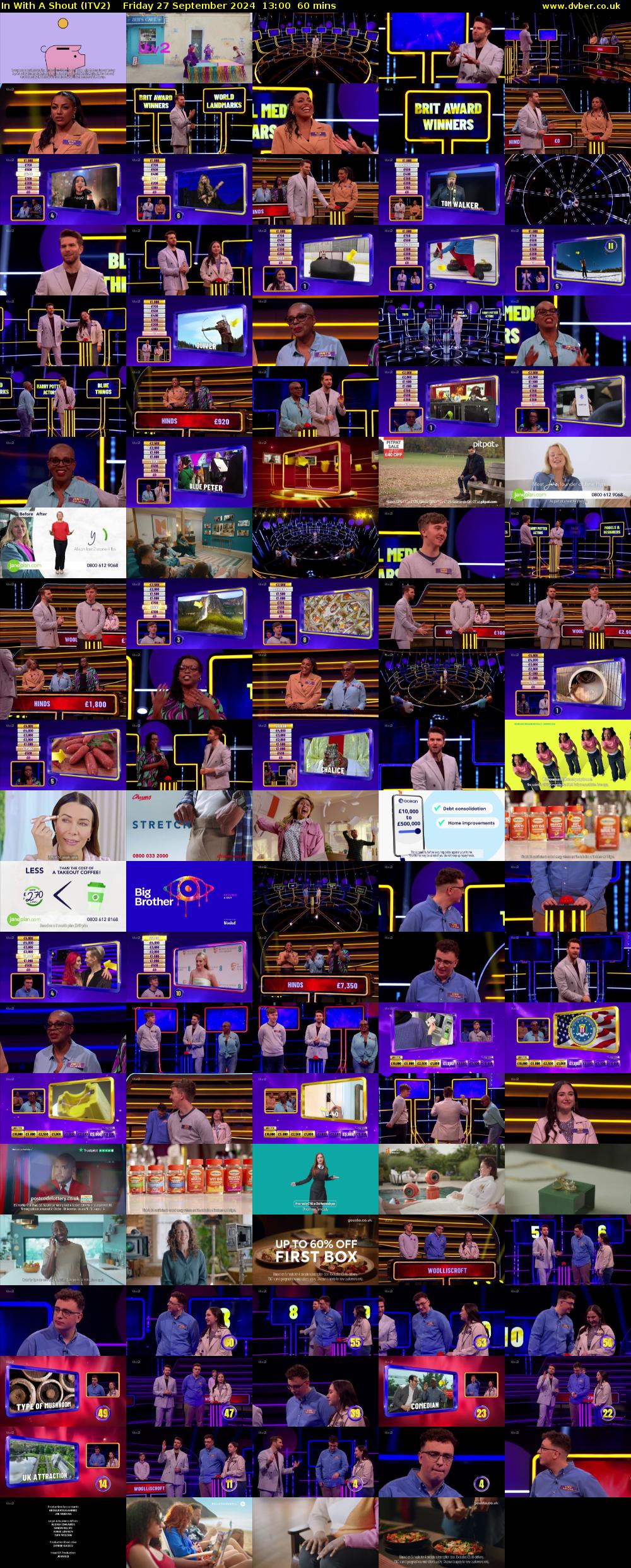 In With A Shout (ITV2) Friday 27 September 2024 13:00 - 14:00