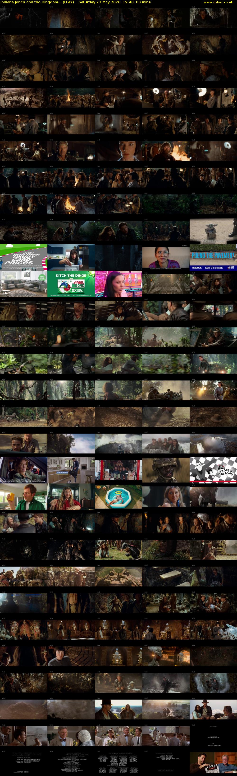 Indiana Jones and the Kingdom... (ITV2) Saturday 23 May 2026 19:40 - 21:00