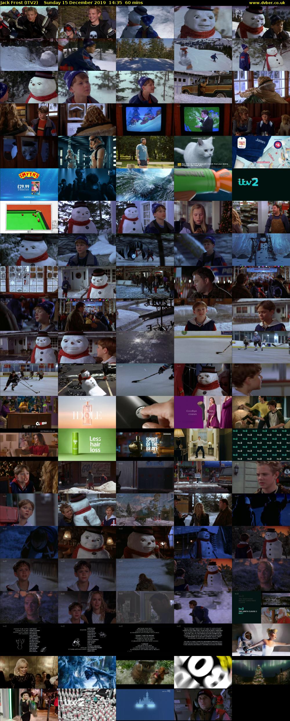 Jack Frost (ITV2) Sunday 15 December 2019 14:35 - 15:35