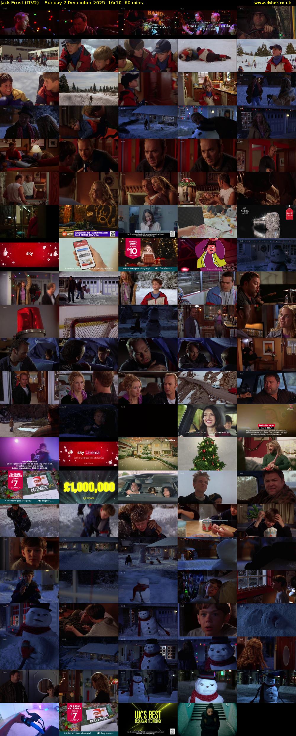 Jack Frost (ITV2) Sunday 7 December 2025 16:10 - 17:10