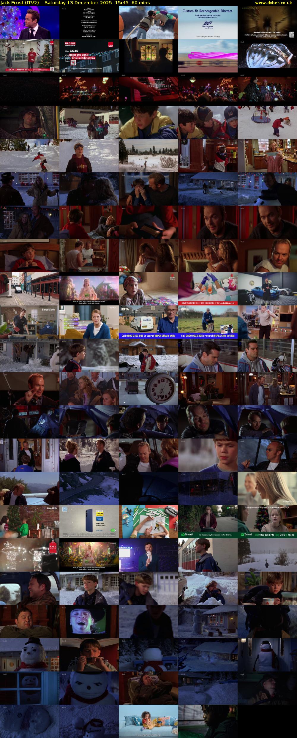 Jack Frost (ITV2) Saturday 13 December 2025 15:45 - 16:45