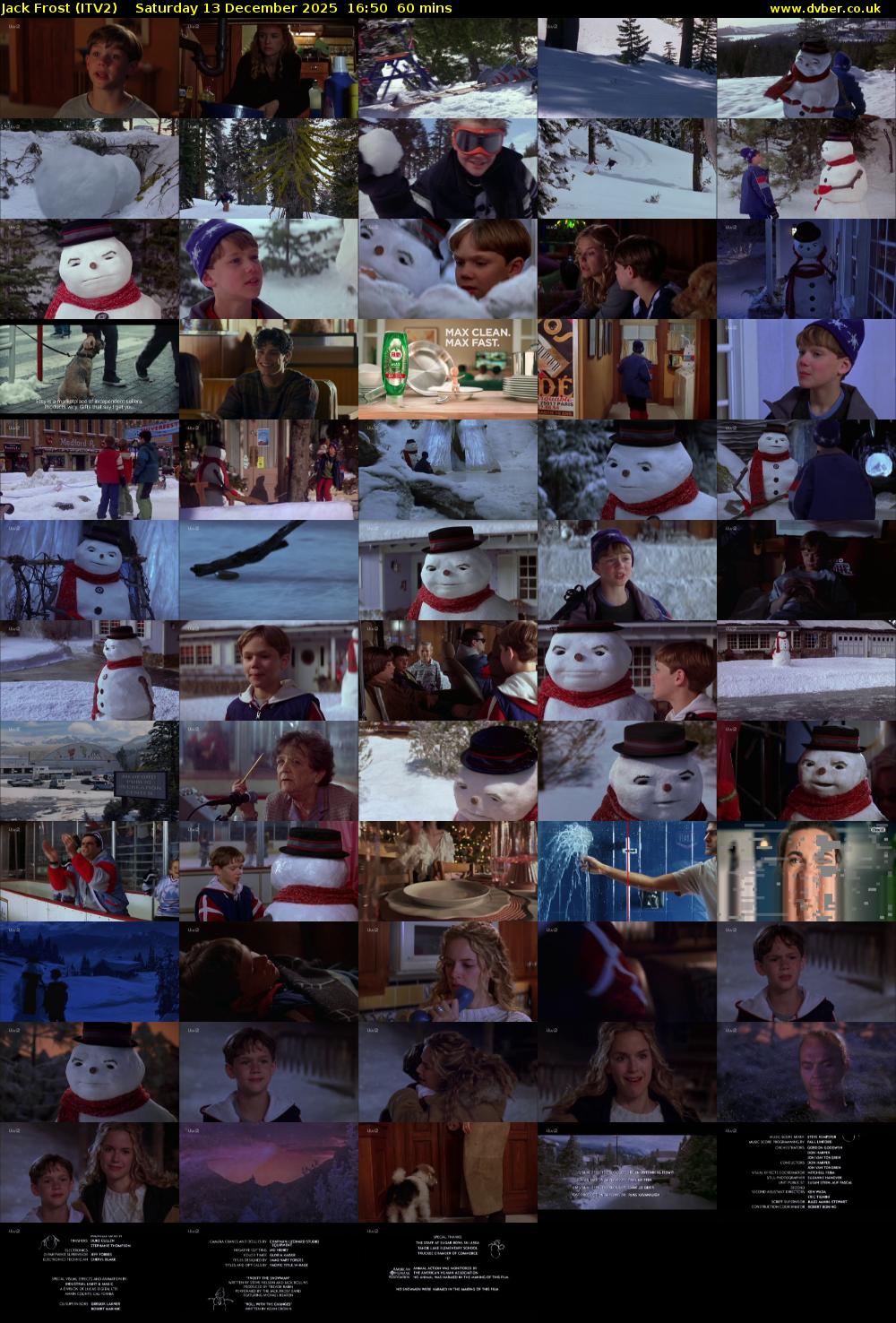 Jack Frost (ITV2) Saturday 13 December 2025 16:50 - 17:50