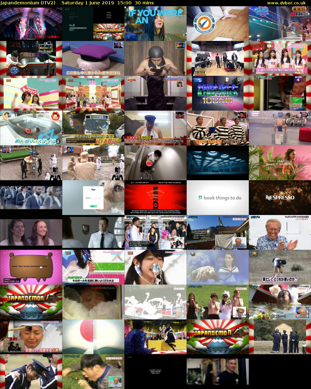 Japandemonium (ITV2) Saturday 1 June 2019 15:00 - 15:30