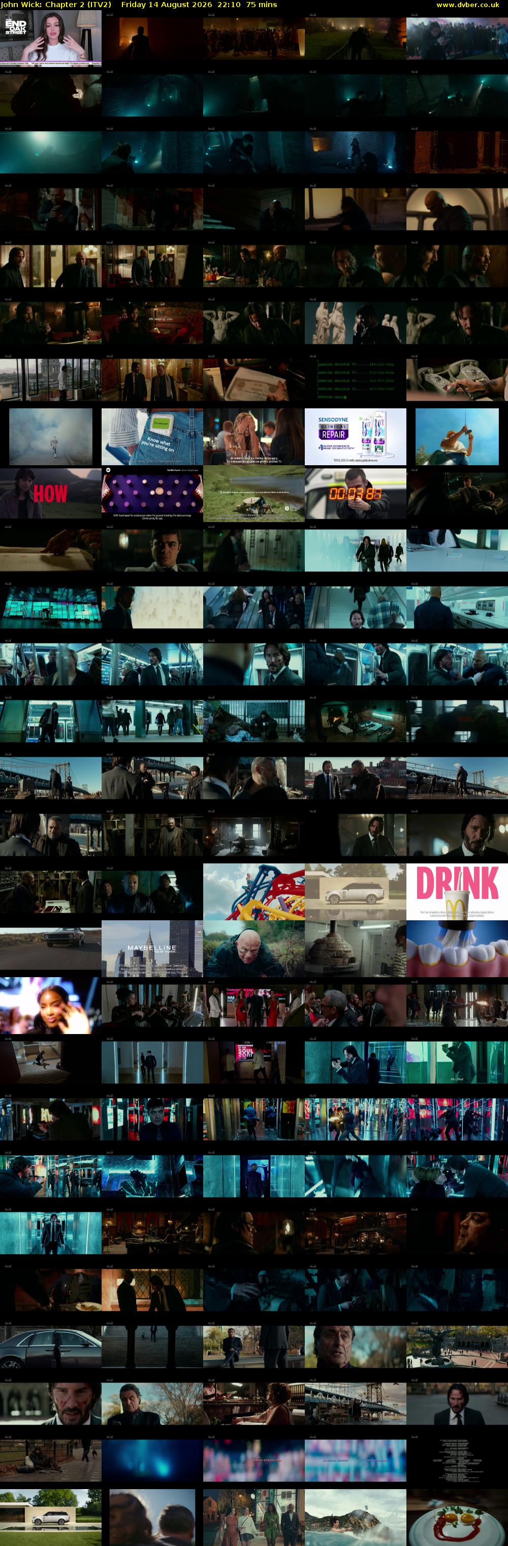 John Wick: Chapter 2 (ITV2) Friday 14 August 2026 22:10 - 23:25
