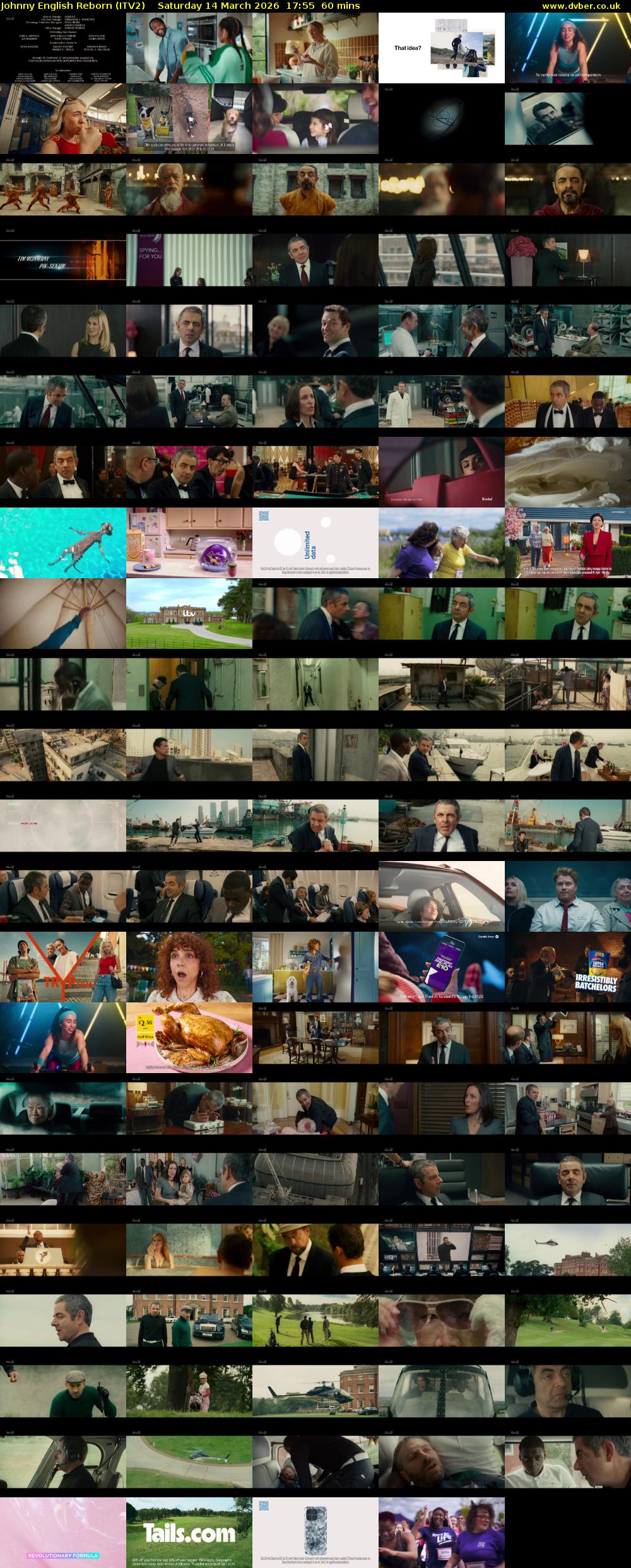 Johnny English Reborn (ITV2) Saturday 14 March 2026 17:55 - 18:55