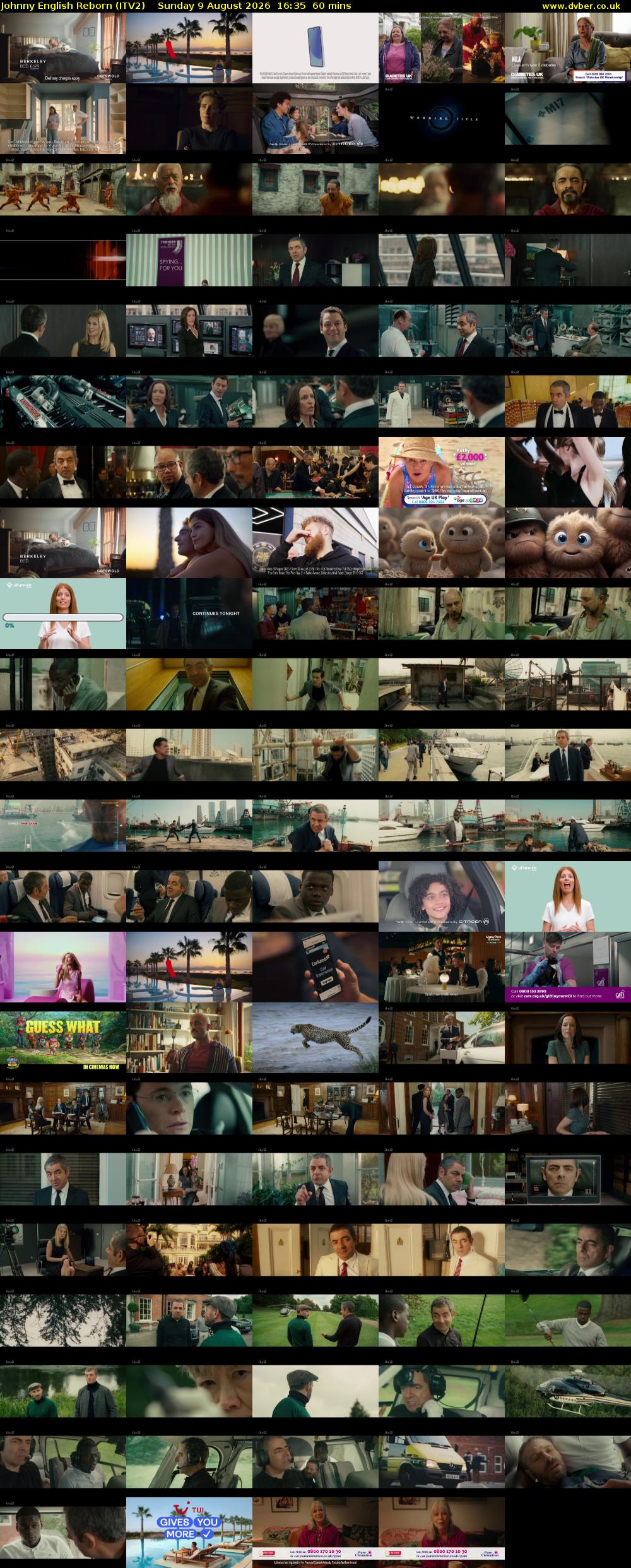 Johnny English Reborn (ITV2) Sunday 9 August 2026 16:35 - 17:35