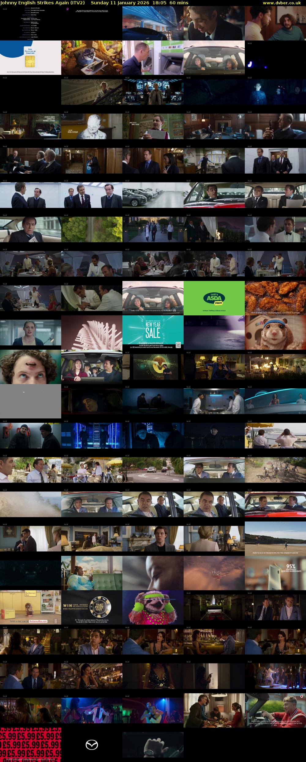 Johnny English Strikes Again (ITV2) Sunday 11 January 2026 18:05 - 19:05