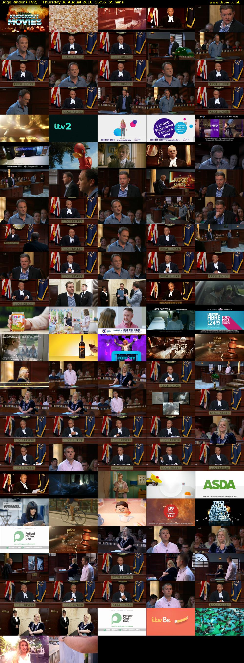 Judge Rinder (ITV2) Thursday 30 August 2018 16:55 - 18:00