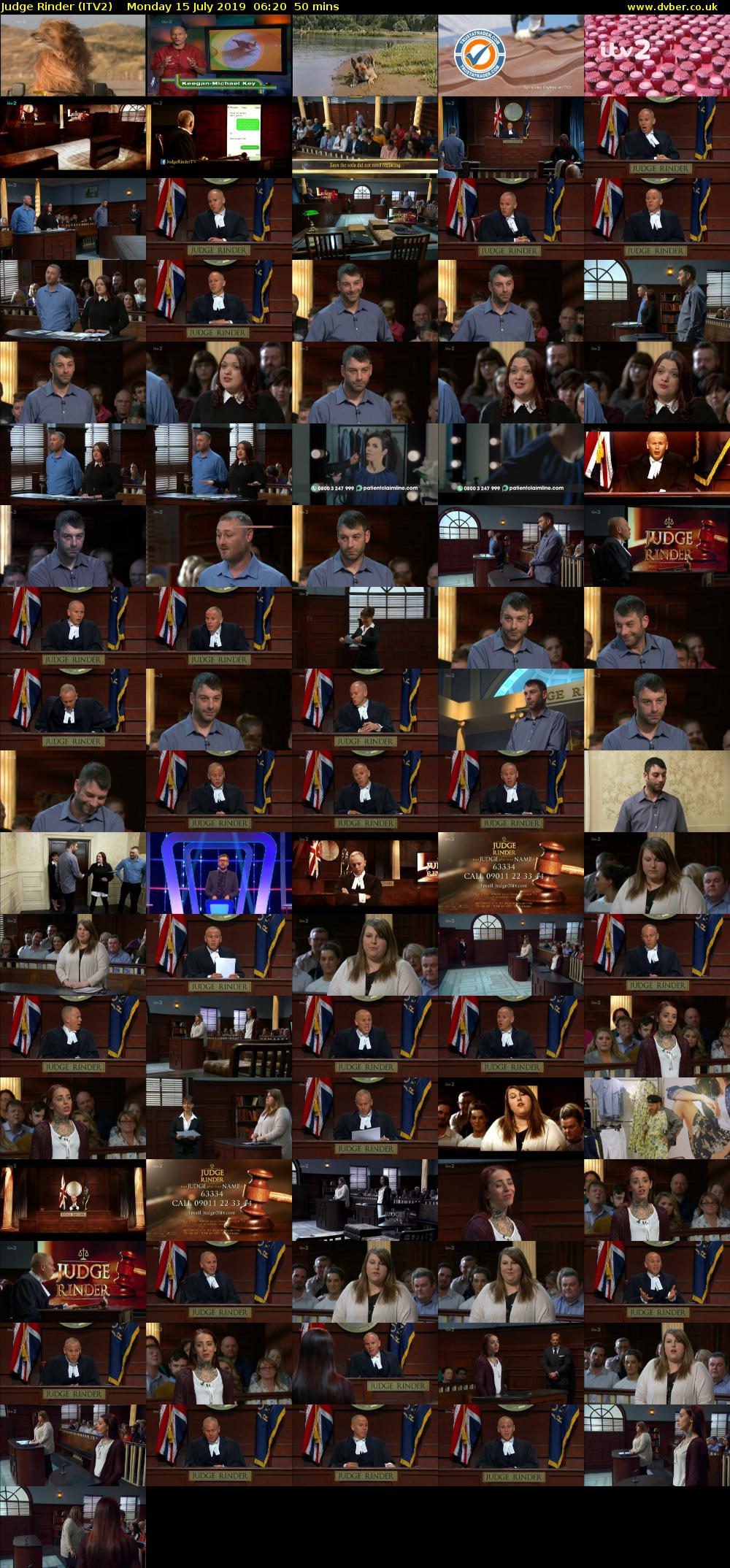 Judge Rinder (ITV2) Monday 15 July 2019 06:20 - 07:10