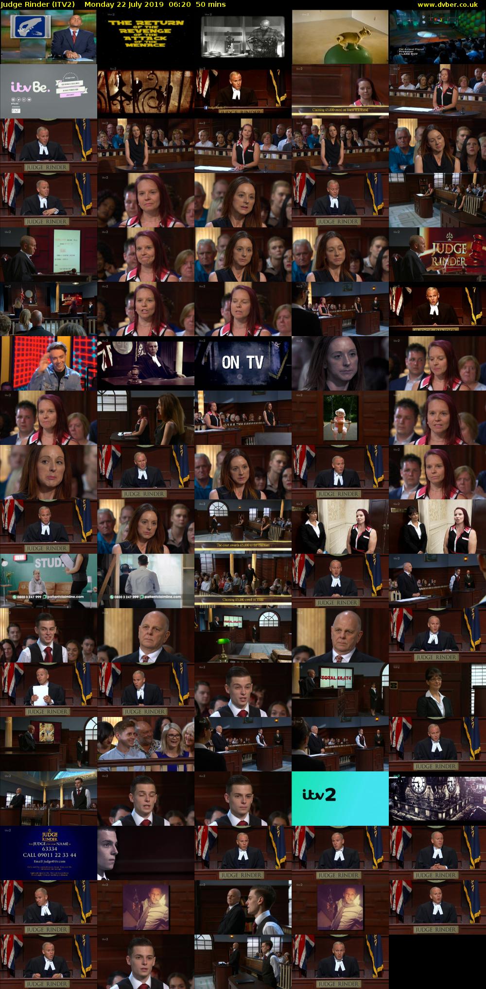 Judge Rinder (ITV2) Monday 22 July 2019 06:20 - 07:10
