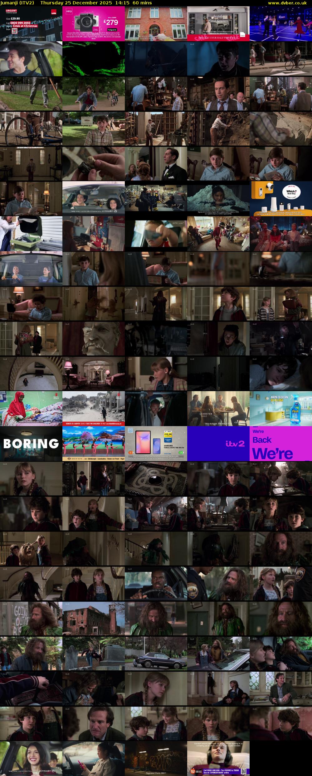 Jumanji (ITV2) Thursday 25 December 2025 14:15 - 15:15