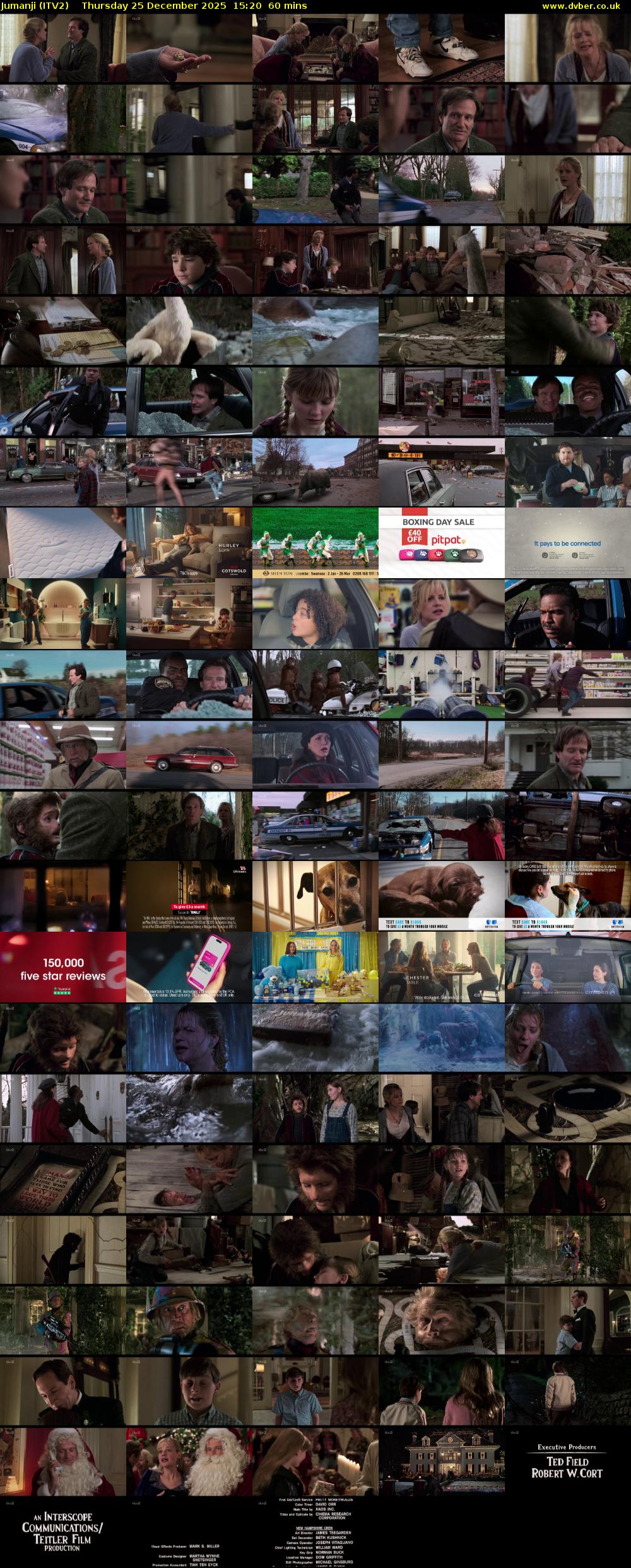 Jumanji (ITV2) Thursday 25 December 2025 15:20 - 16:20