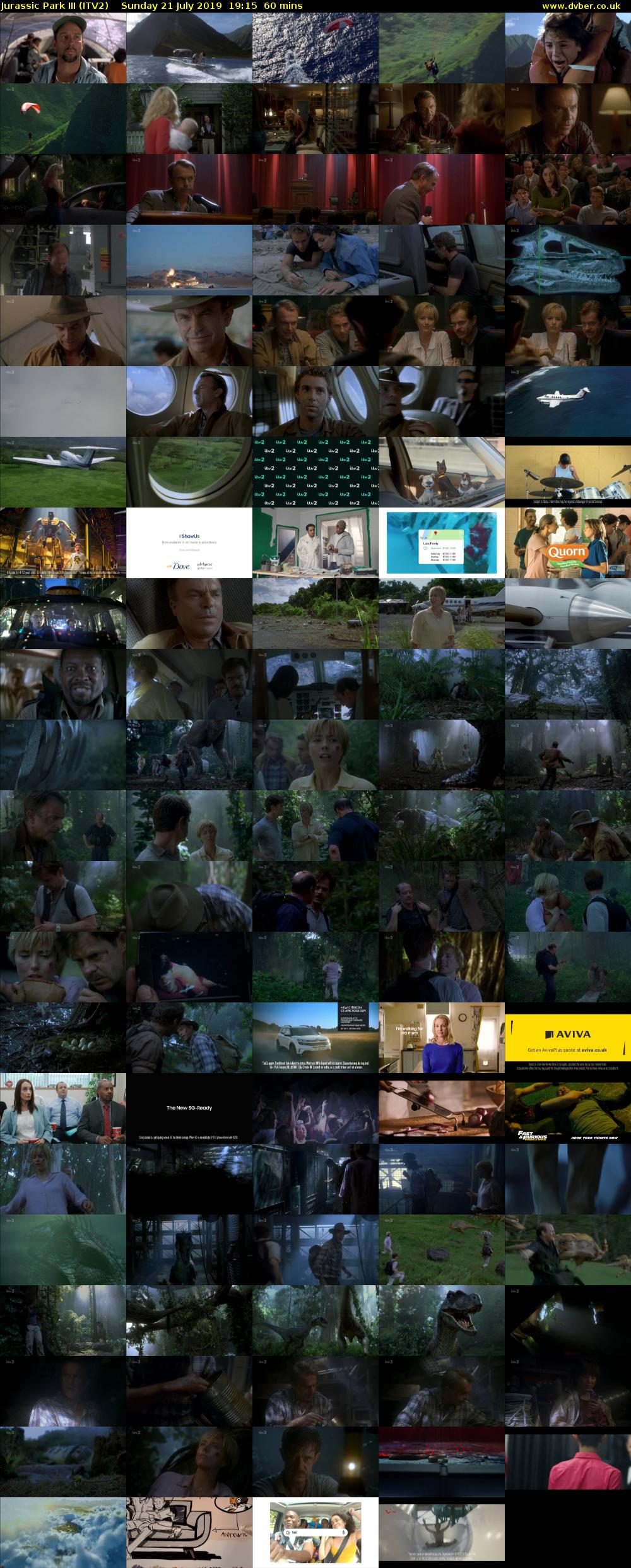 Jurassic Park III (ITV2) Sunday 21 July 2019 19:15 - 20:15