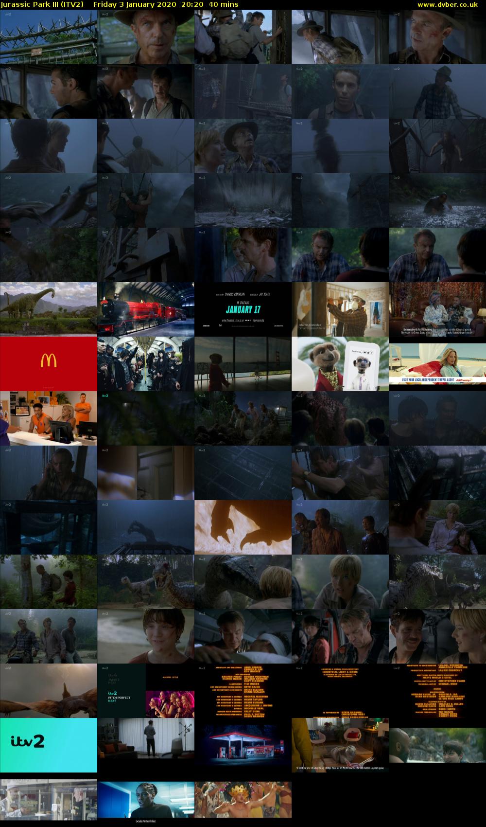 Jurassic Park III (ITV2) Friday 3 January 2020 20:20 - 21:00