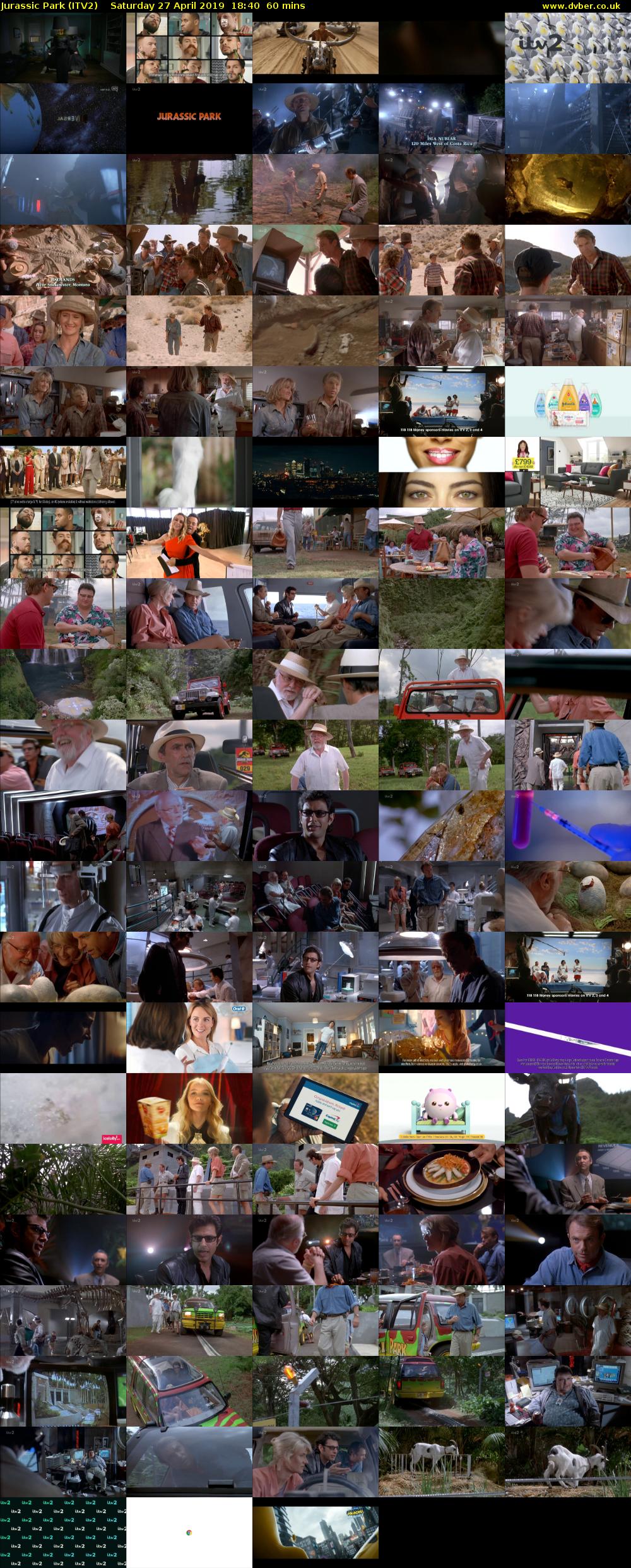Jurassic Park (ITV2) Saturday 27 April 2019 18:40 - 19:40