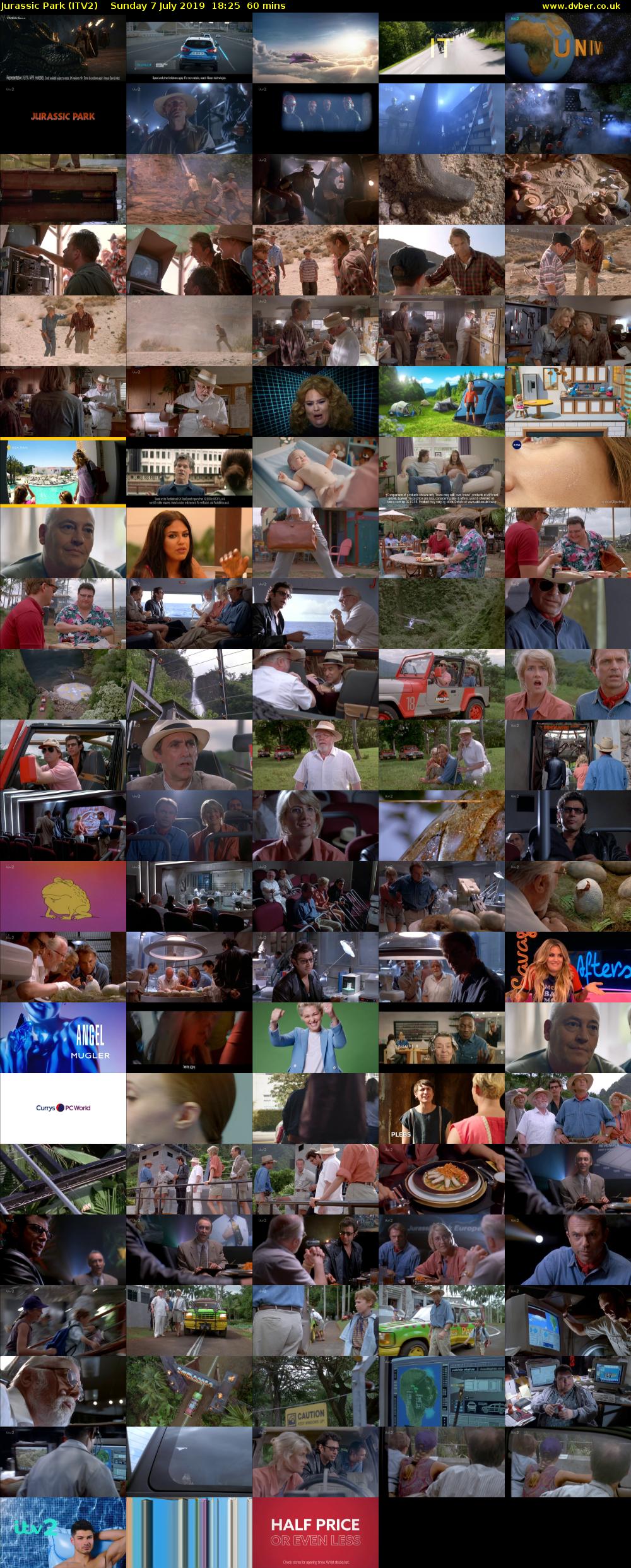 Jurassic Park (ITV2) Sunday 7 July 2019 18:25 - 19:25