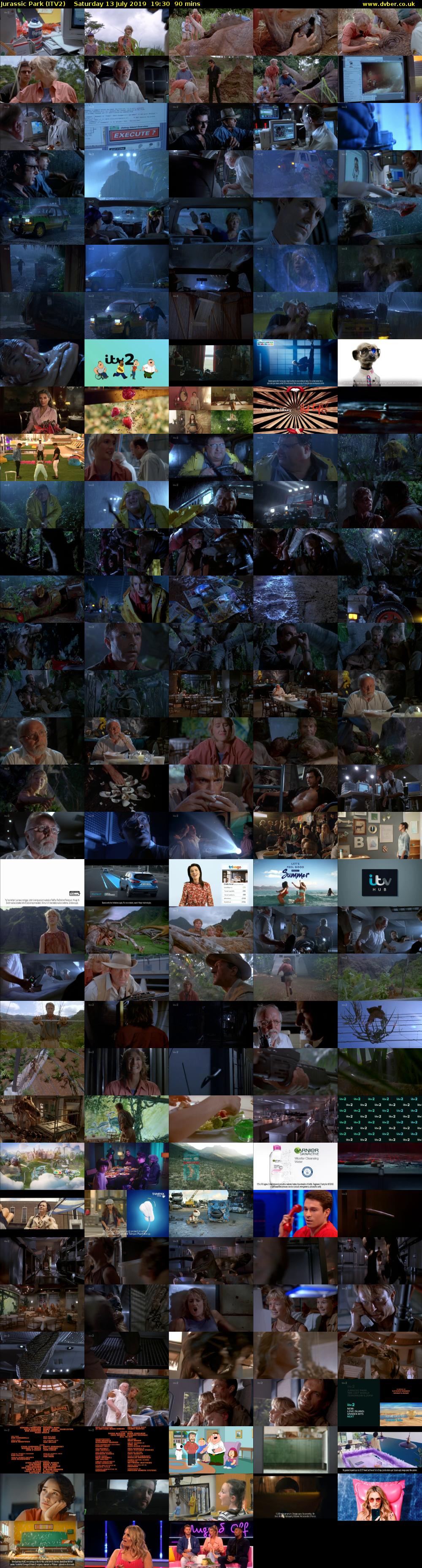 Jurassic Park (ITV2) Saturday 13 July 2019 19:30 - 21:00