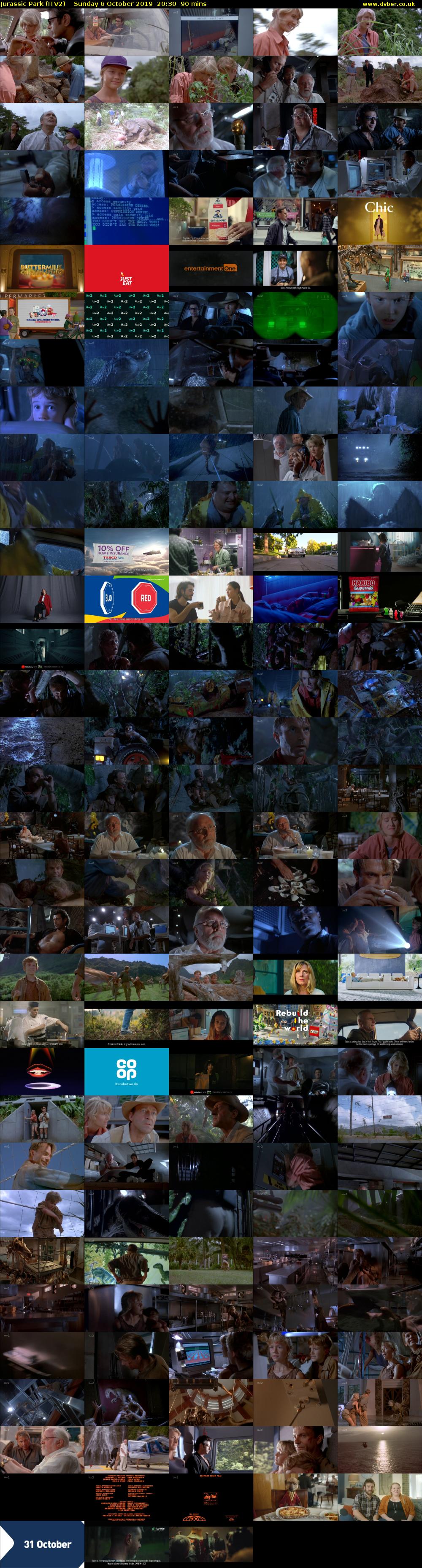 Jurassic Park (ITV2) Sunday 6 October 2019 20:30 - 22:00