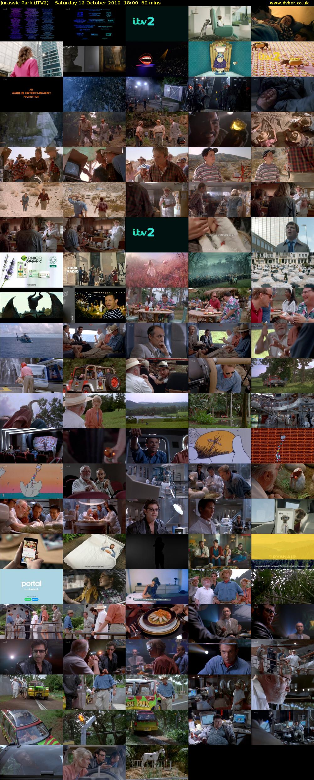 Jurassic Park (ITV2) Saturday 12 October 2019 18:00 - 19:00