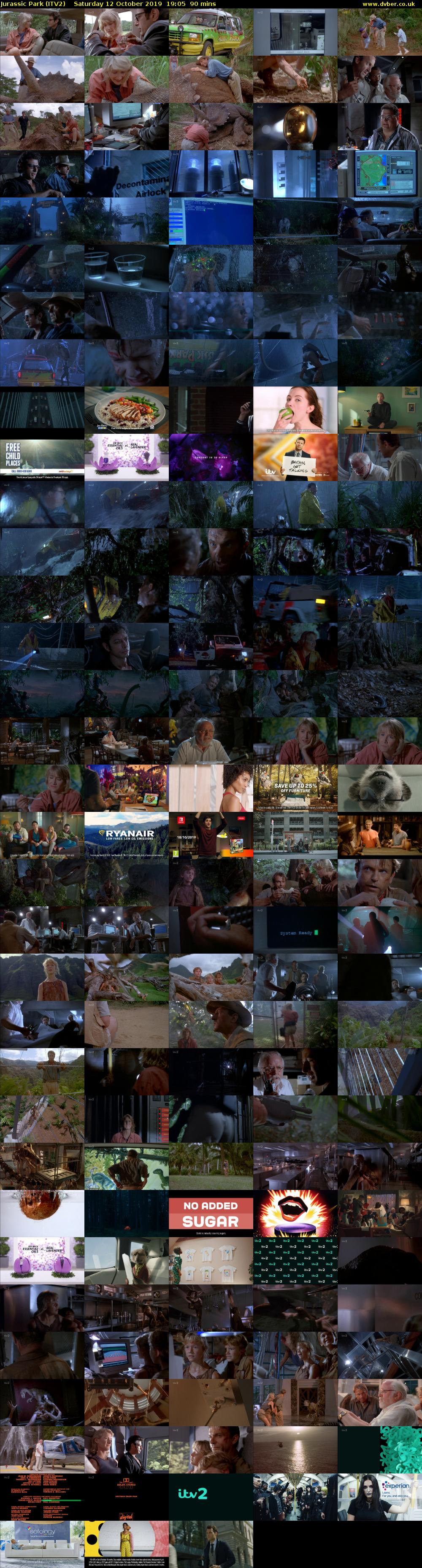 Jurassic Park (ITV2) Saturday 12 October 2019 19:05 - 20:35