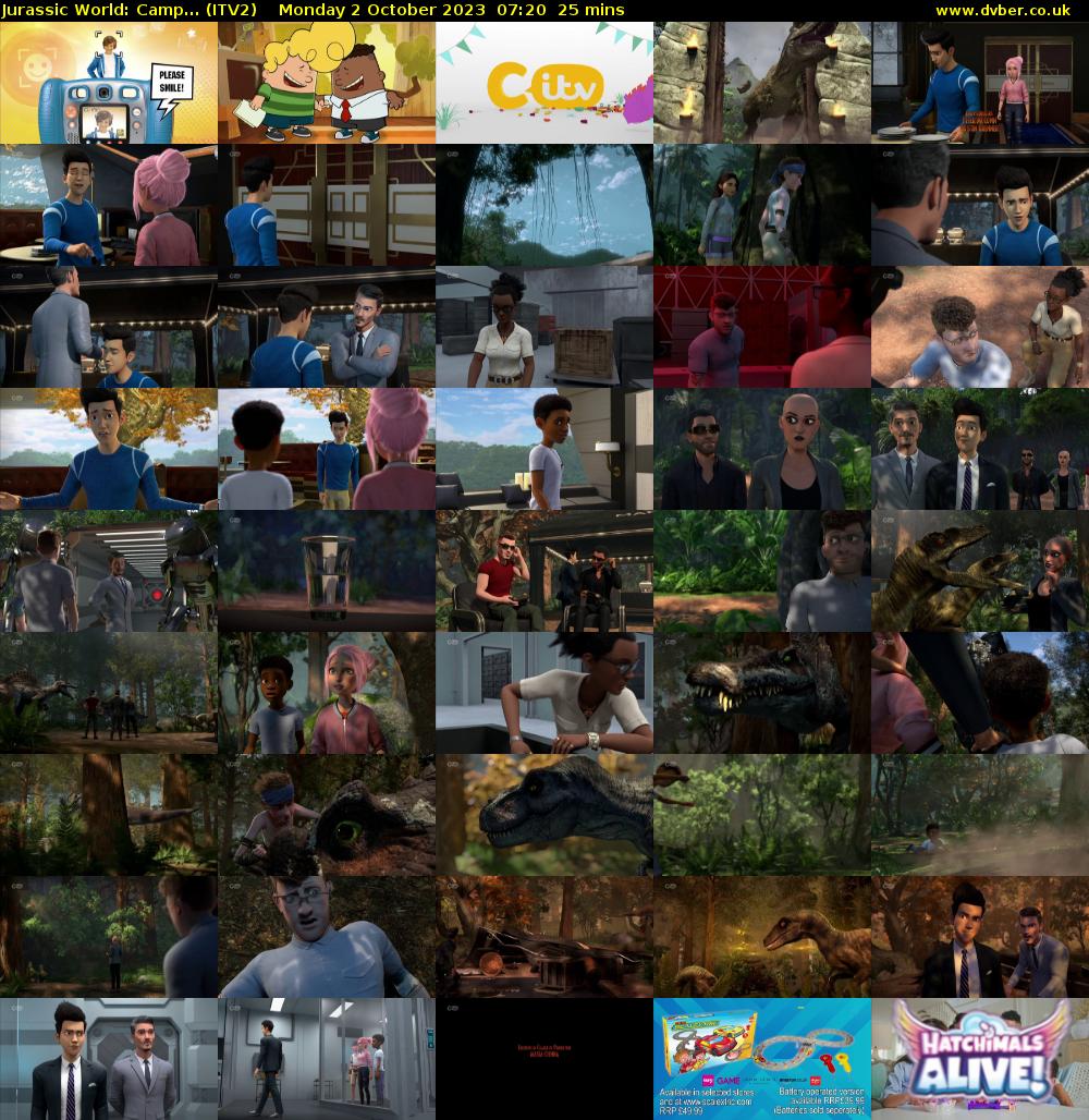 Jurassic World: Camp... (ITV2) Monday 2 October 2023 07:20 - 07:45
