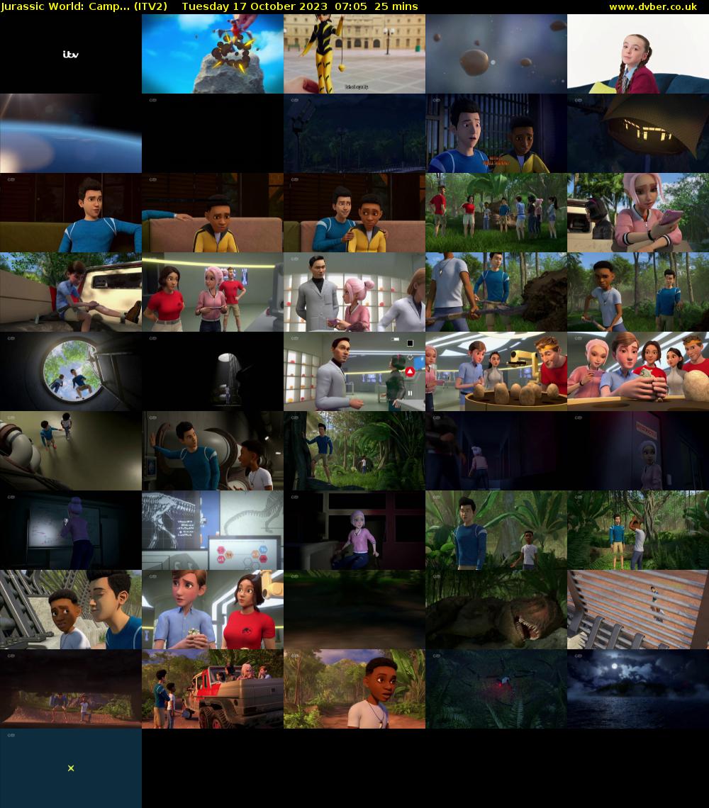 Jurassic World: Camp... (ITV2) Tuesday 17 October 2023 07:05 - 07:30