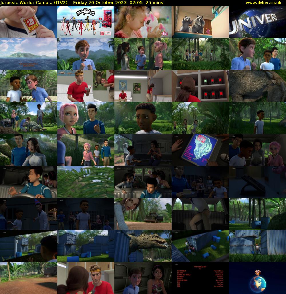 Jurassic World: Camp... (ITV2) Friday 20 October 2023 07:05 - 07:30