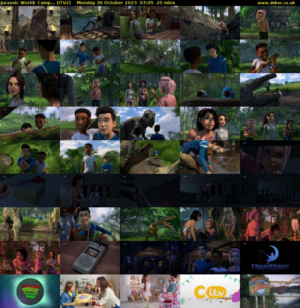 Jurassic World: Camp... (ITV2) Monday 30 October 2023 07:05 - 07:30