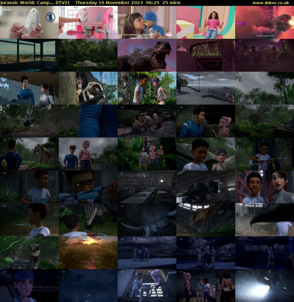 Jurassic World: Camp... (ITV2) Thursday 16 November 2023 06:25 - 06:50