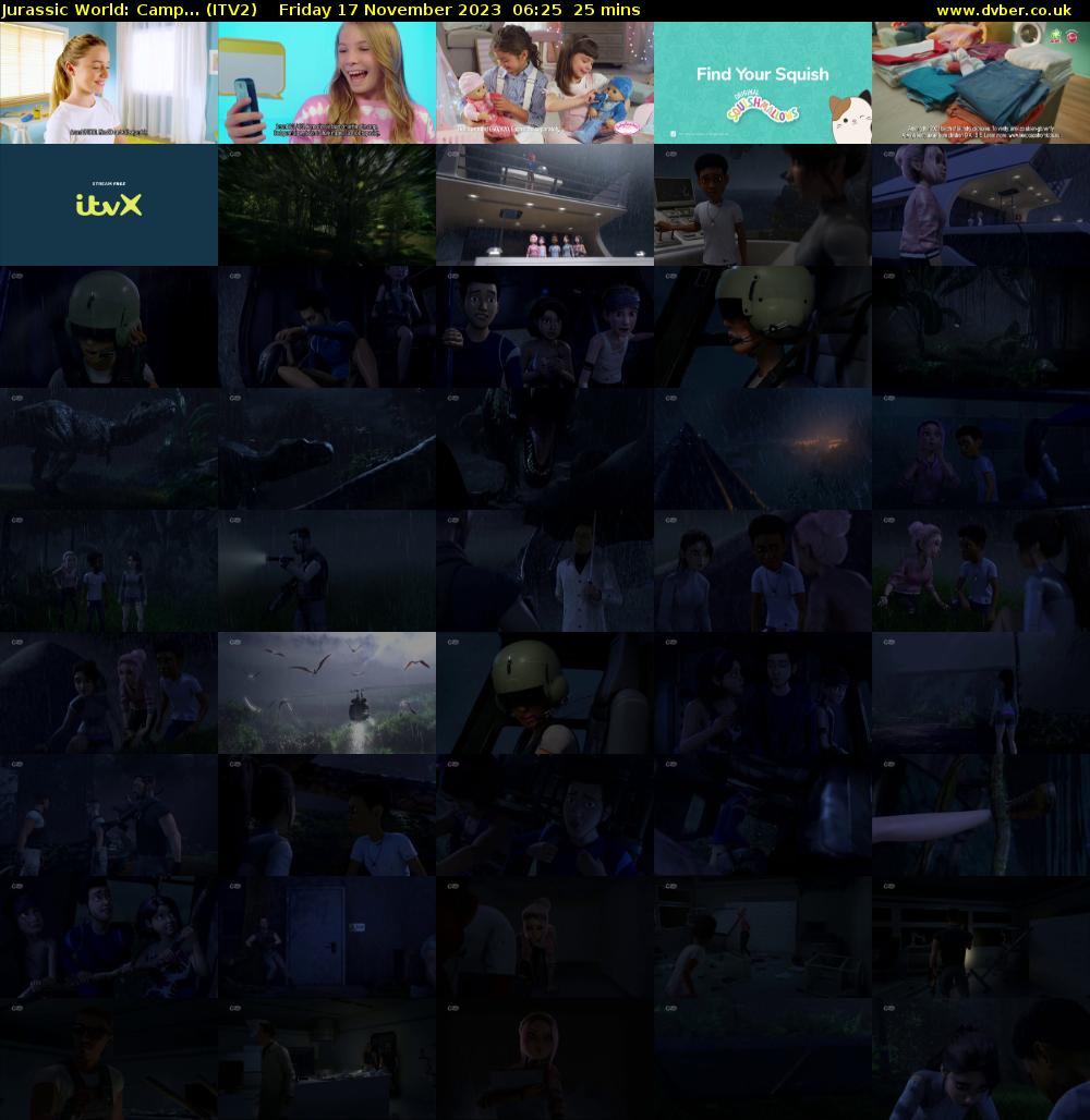 Jurassic World: Camp... (ITV2) Friday 17 November 2023 06:25 - 06:50