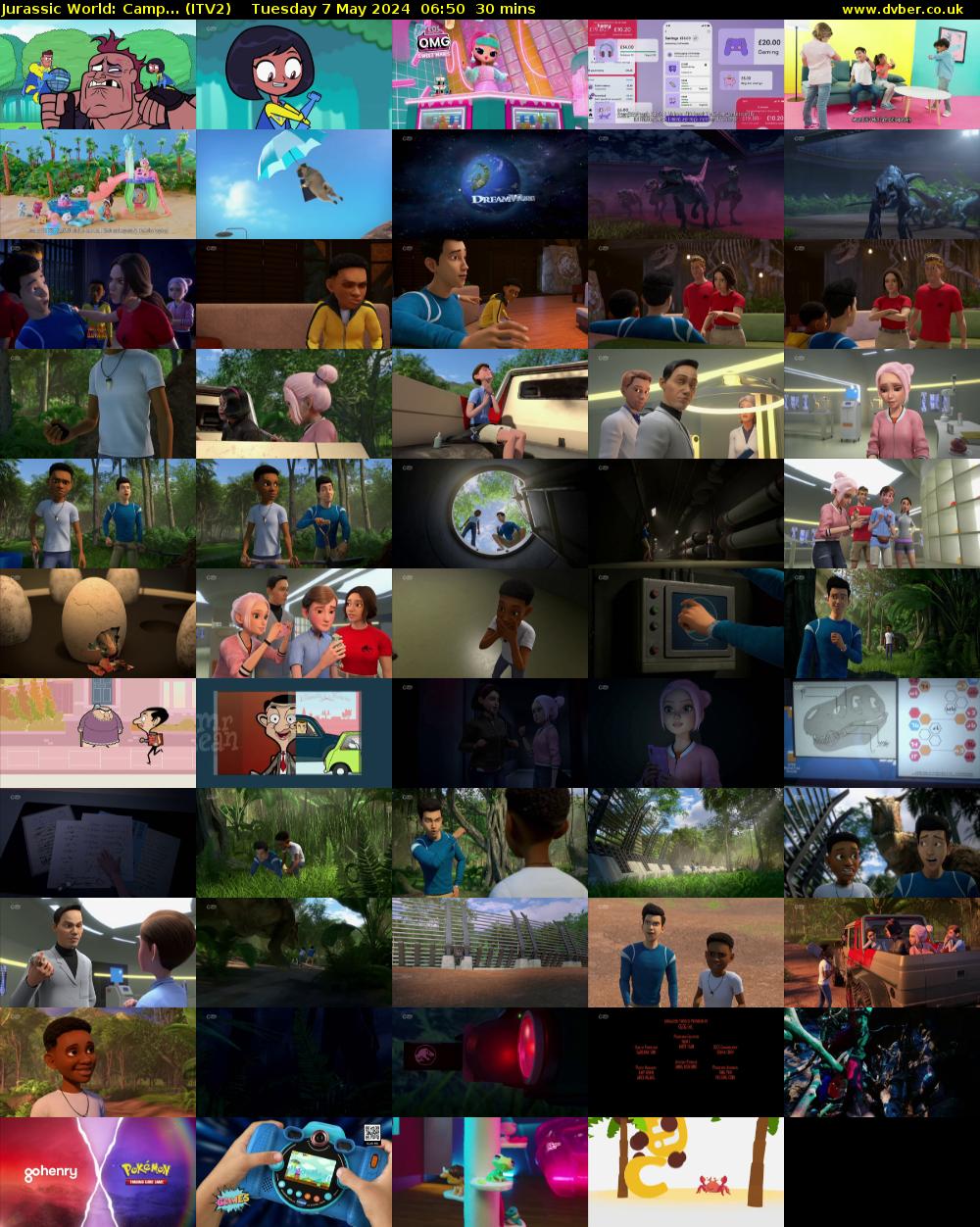 Jurassic World: Camp... (ITV2) Tuesday 7 May 2024 06:50 - 07:20