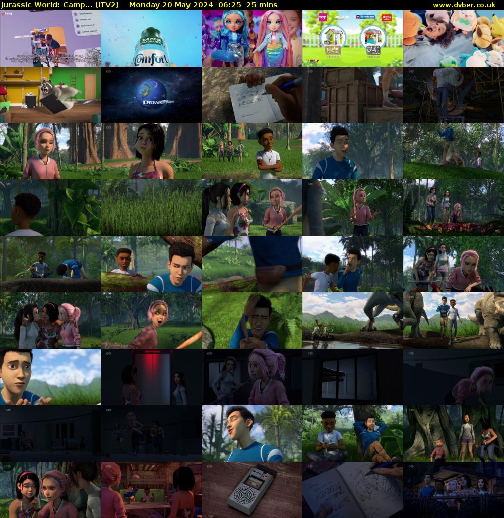 Jurassic World: Camp... (ITV2) Monday 20 May 2024 06:25 - 06:50