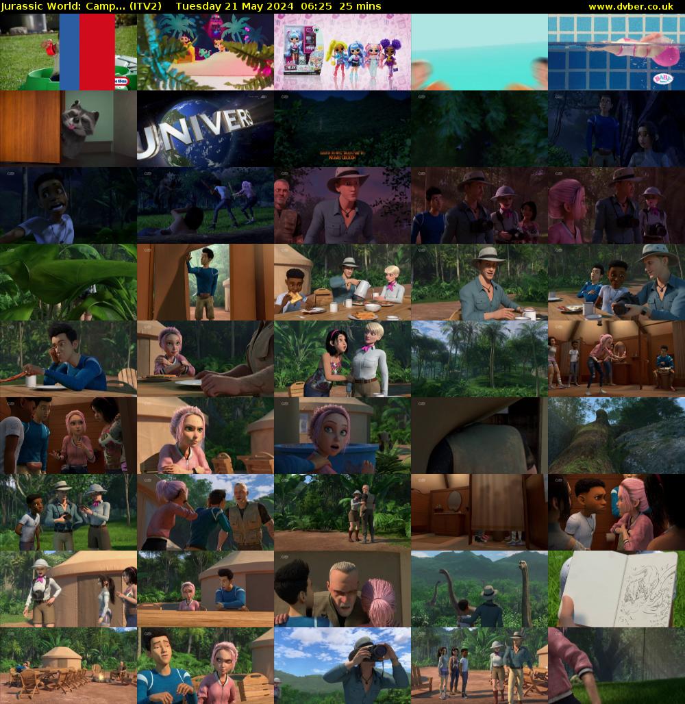 Jurassic World: Camp... (ITV2) Tuesday 21 May 2024 06:25 - 06:50