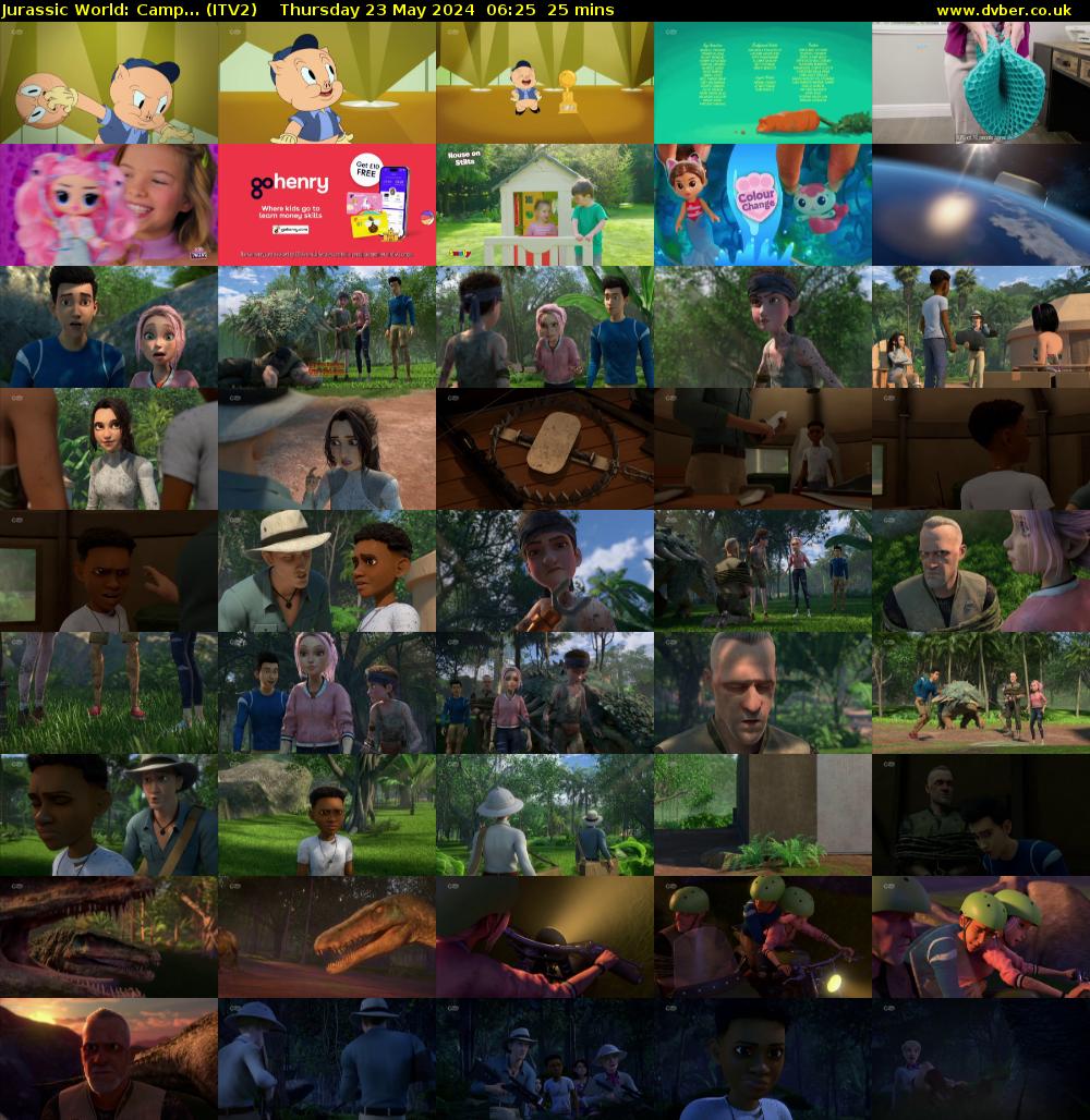 Jurassic World: Camp... (ITV2) Thursday 23 May 2024 06:25 - 06:50