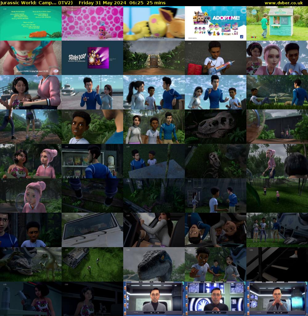 Jurassic World: Camp... (ITV2) Friday 31 May 2024 06:25 - 06:50