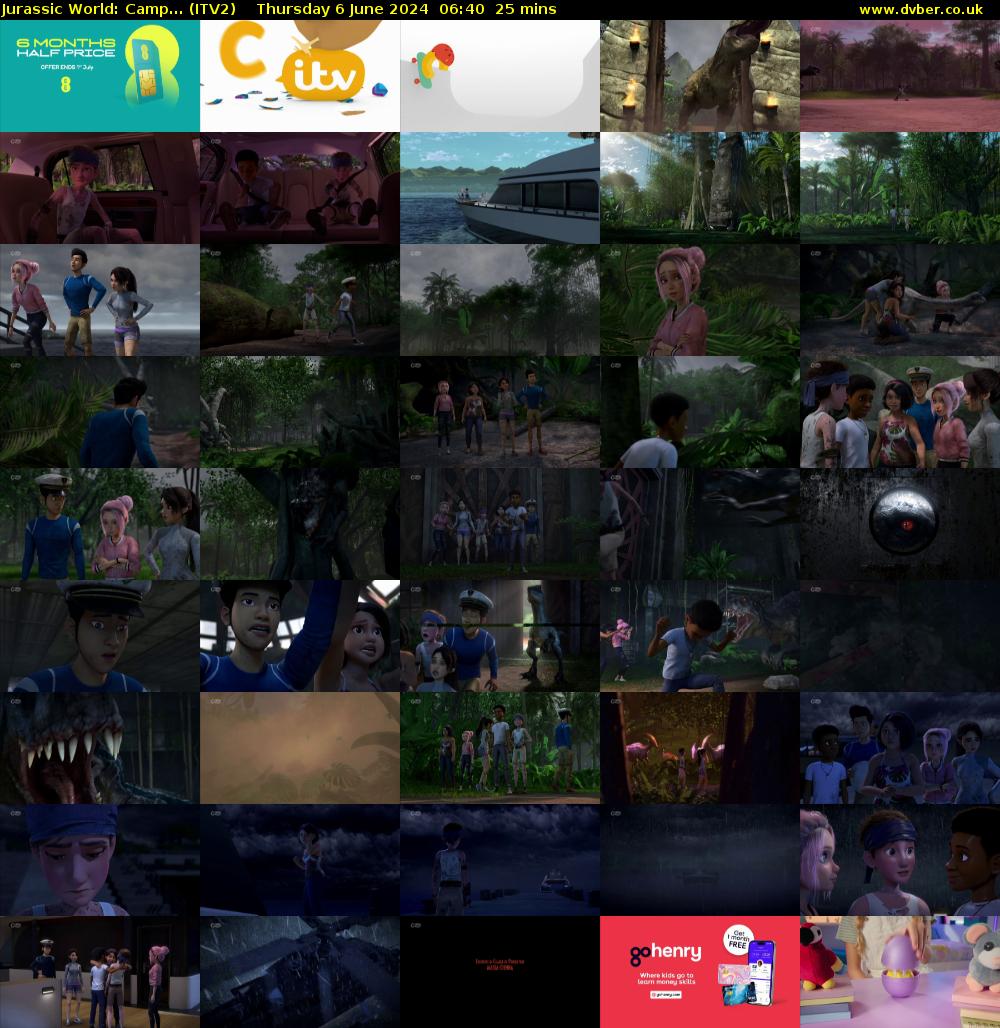 Jurassic World: Camp... (ITV2) Thursday 6 June 2024 06:40 - 07:05