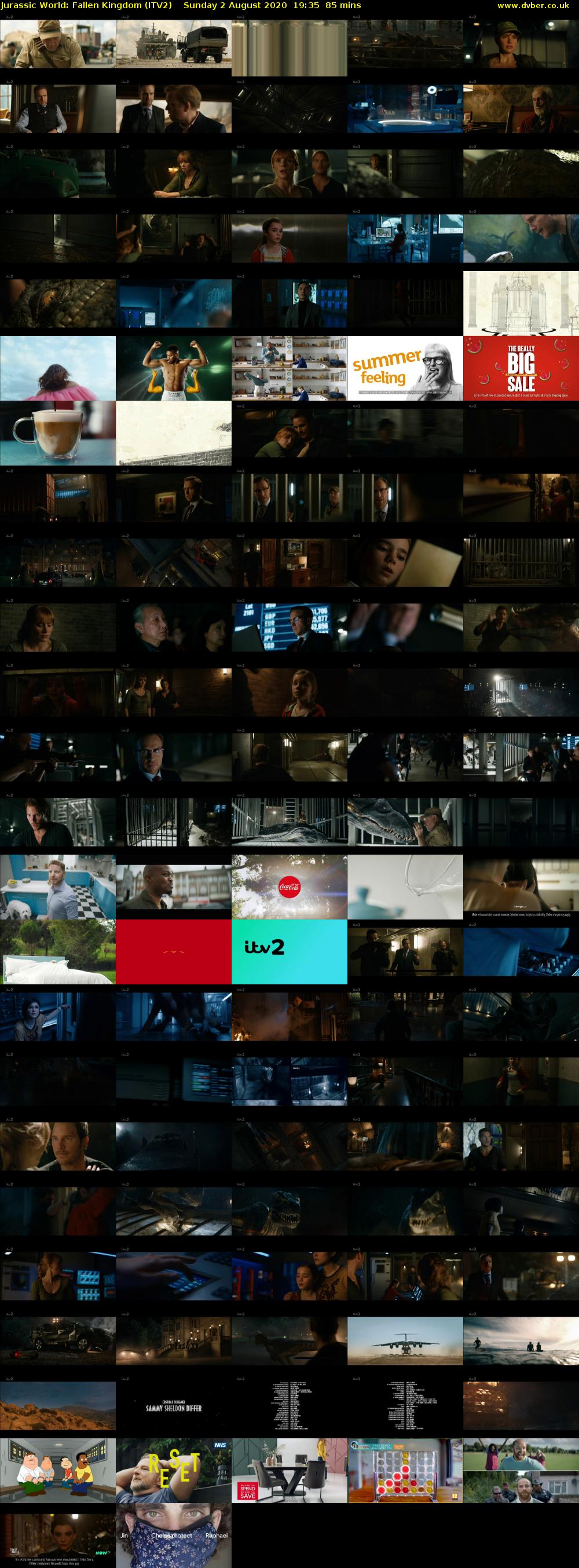 Jurassic World: Fallen Kingdom (ITV2) Sunday 2 August 2020 19:35 - 21:00