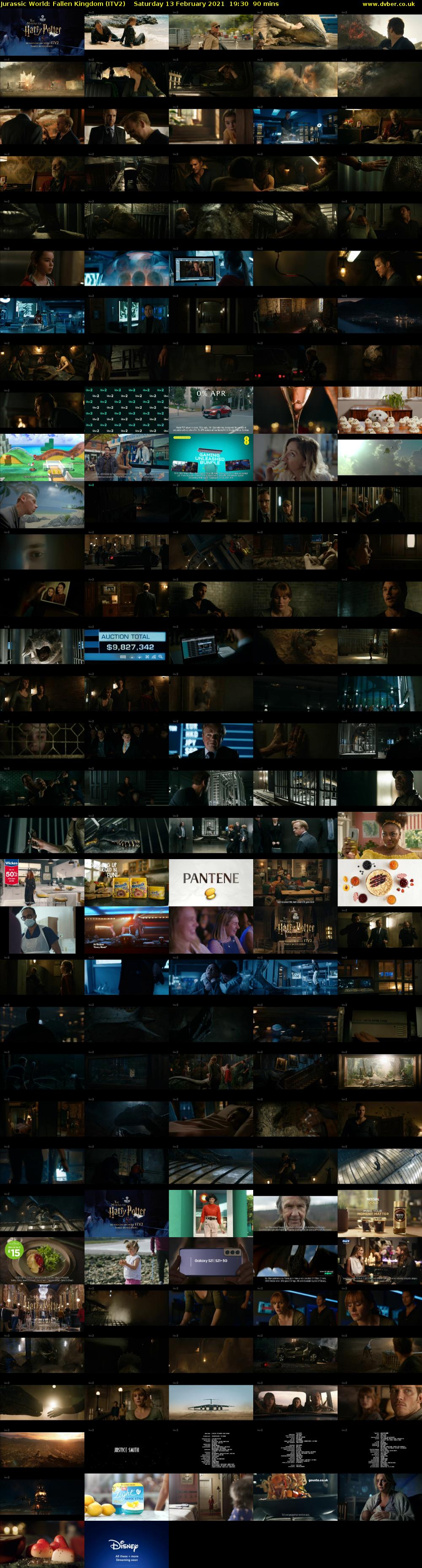 Jurassic World: Fallen Kingdom (ITV2) Saturday 13 February 2021 19:30 - 21:00