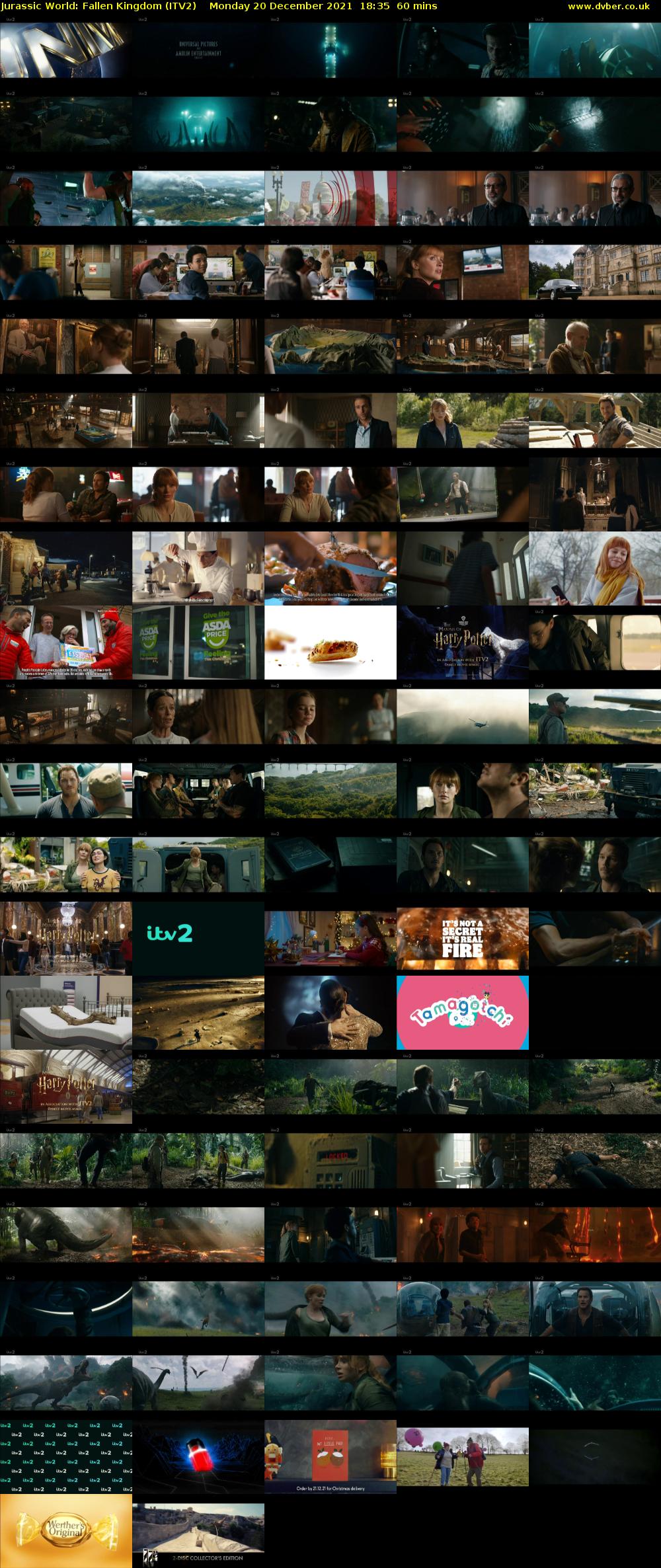 Jurassic World: Fallen Kingdom (ITV2) Monday 20 December 2021 18:35 - 19:35