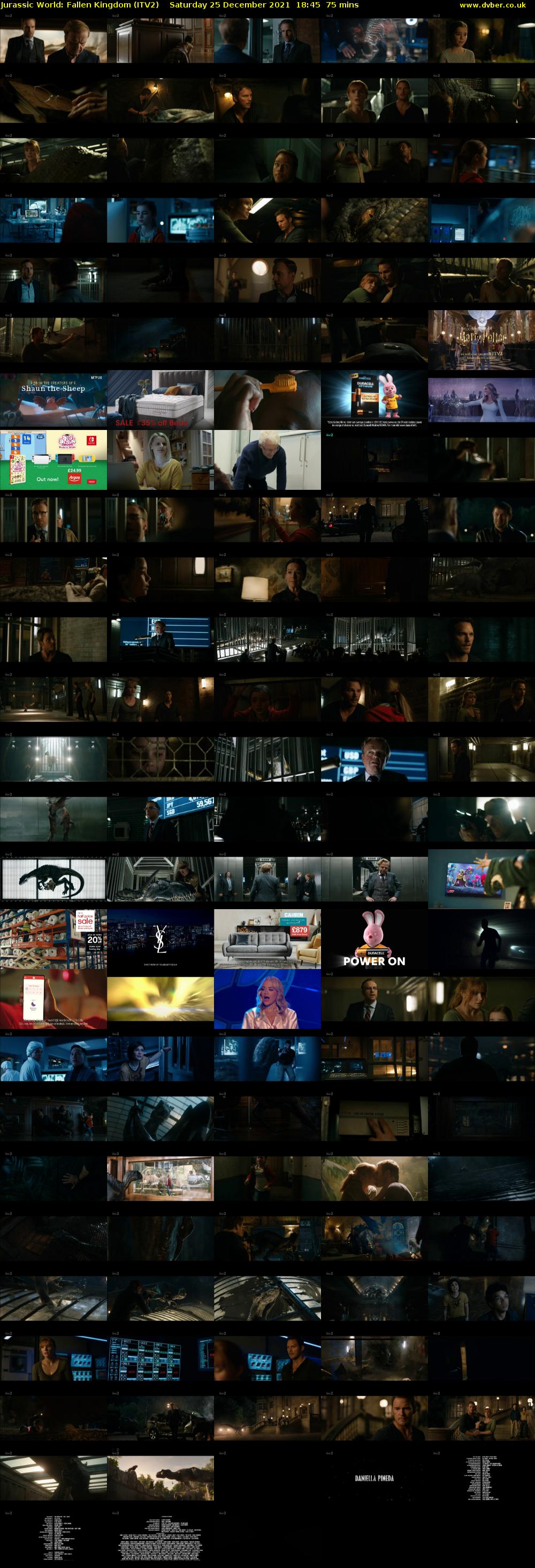 Jurassic World: Fallen Kingdom (ITV2) Saturday 25 December 2021 18:45 - 20:00
