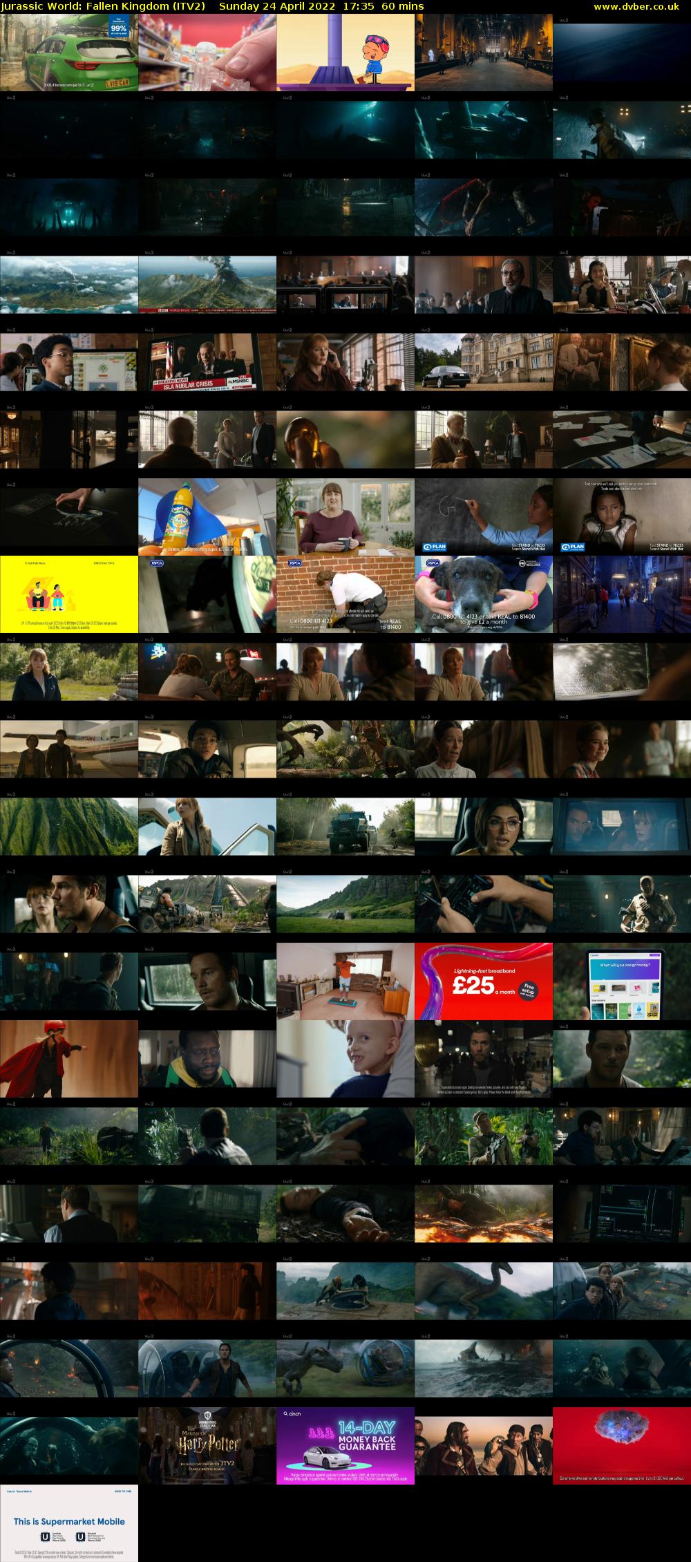 Jurassic World: Fallen Kingdom (ITV2) Sunday 24 April 2022 17:35 - 18:35
