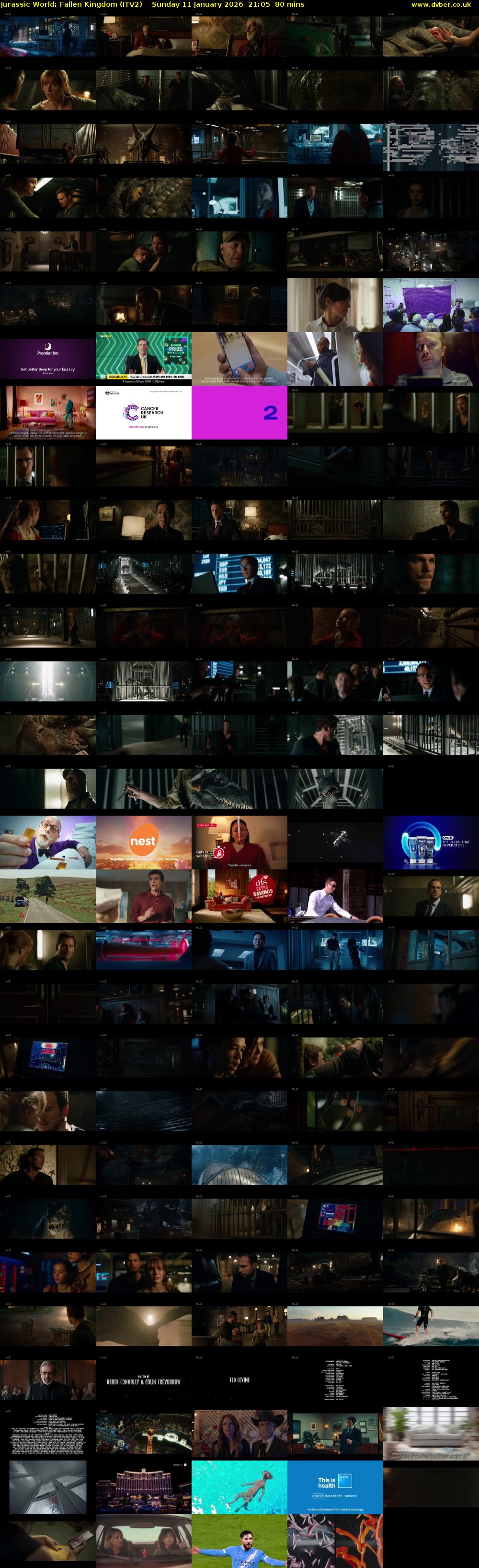 Jurassic World: Fallen Kingdom (ITV2) Sunday 11 January 2026 21:05 - 22:25