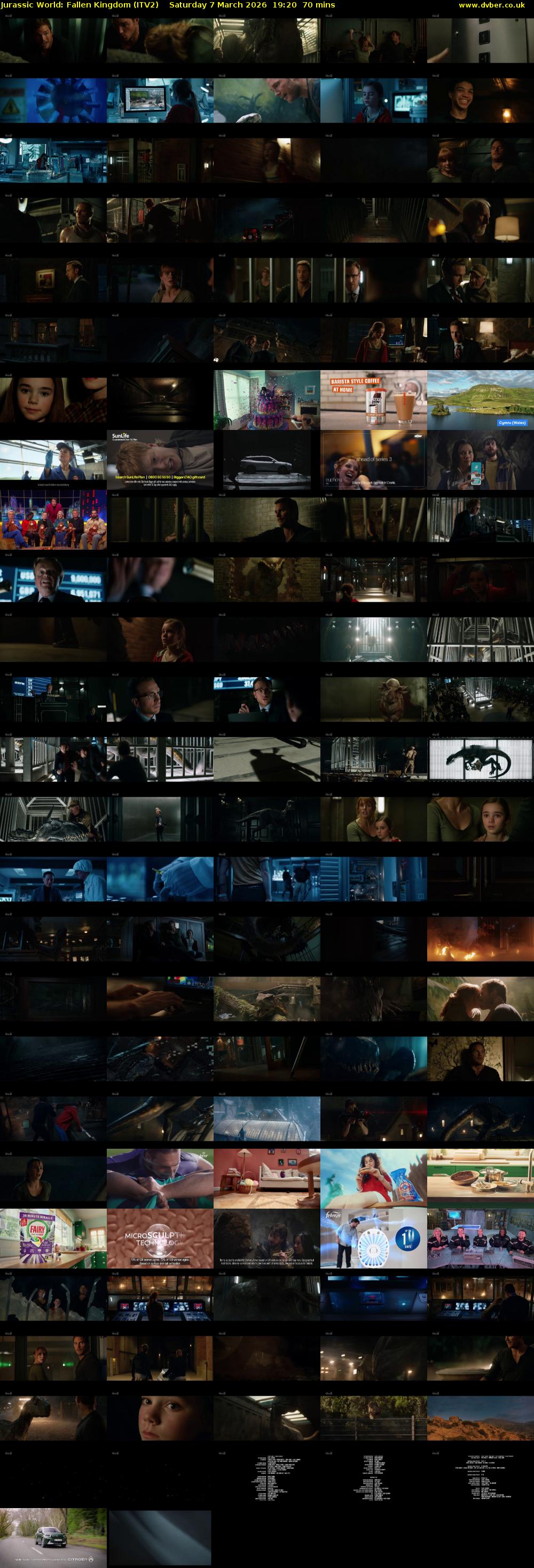Jurassic World: Fallen Kingdom (ITV2) Saturday 7 March 2026 19:20 - 20:30