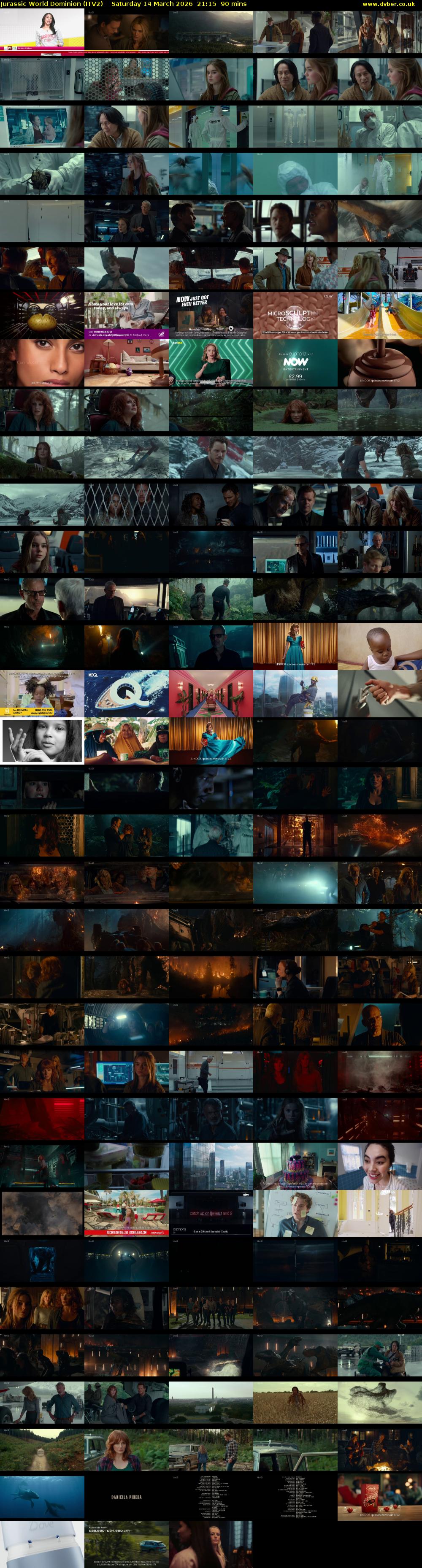 Jurassic World Dominion (ITV2) Saturday 14 March 2026 21:15 - 22:45