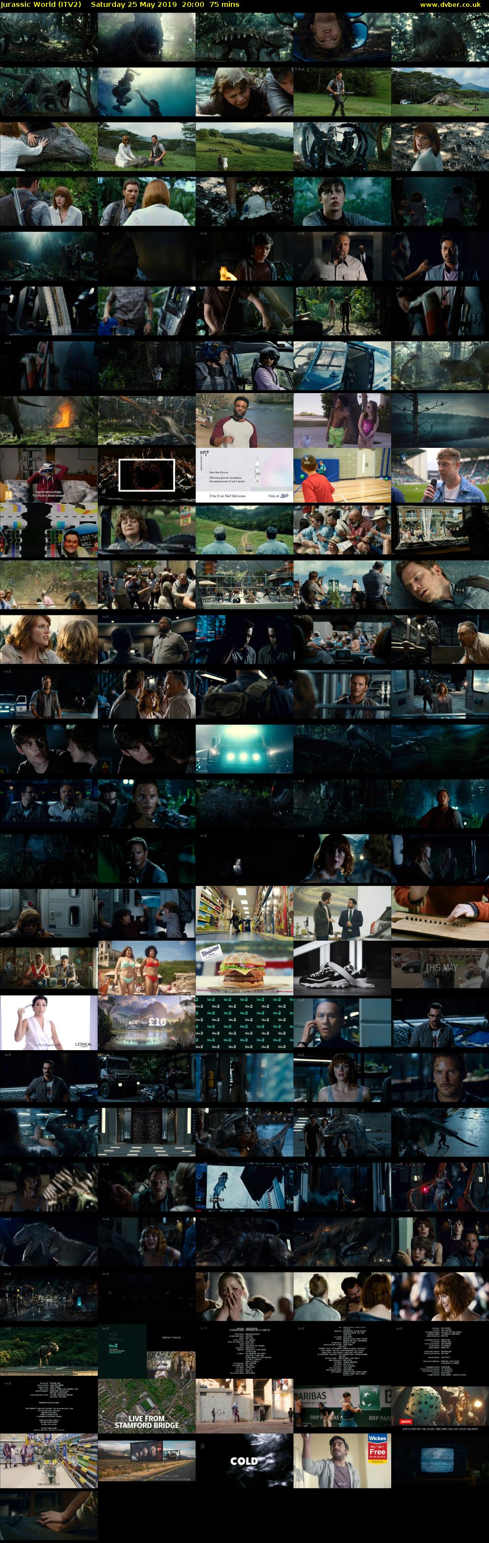 Jurassic World (ITV2) Saturday 25 May 2019 20:00 - 21:15
