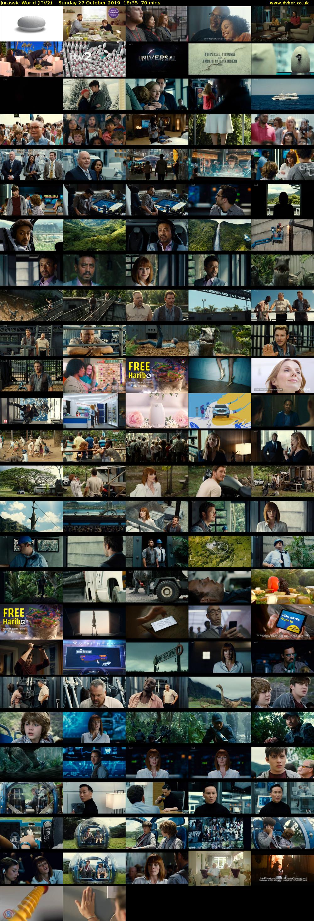 Jurassic World (ITV2) Sunday 27 October 2019 18:35 - 19:45