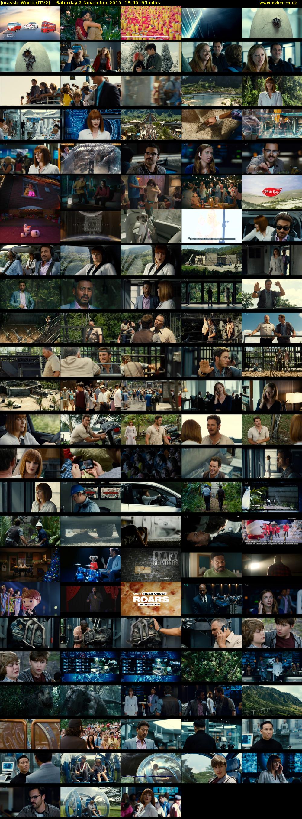 Jurassic World (ITV2) Saturday 2 November 2019 18:40 - 19:45