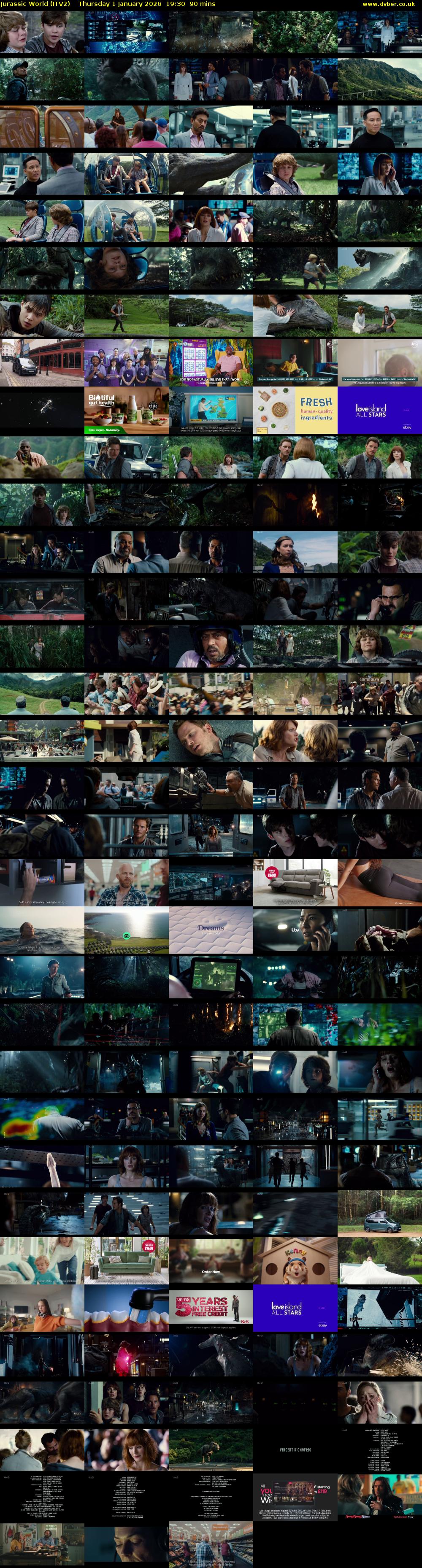 Jurassic World (ITV2) Thursday 1 January 2026 19:30 - 21:00