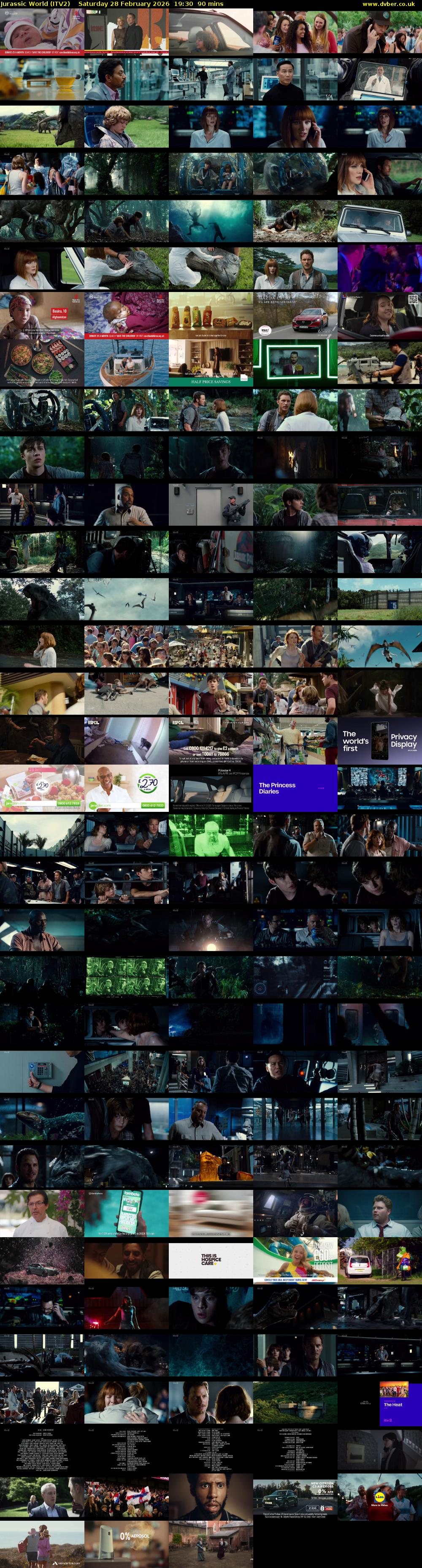 Jurassic World (ITV2) Saturday 28 February 2026 19:30 - 21:00